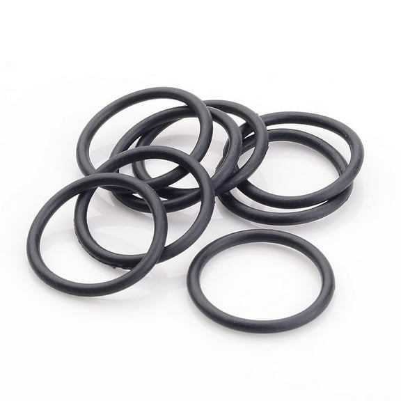 500pcs Rubber O Ring Connectors Linking Ring Black 21x1.5~2mm Inner Diameter: 18mm