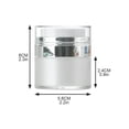 thumbnail image 2 of Airless Pump Bottle, Double-Layer Cosmetic Vacuum Container for Lotion and Cream Travel Size Refillable Skin Care Packaging, 2 of 8