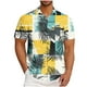 thumbnail image 2 of Mens Casual Manga Corta Botón Abajo Camisas Impresas Bolsillo Botón Turndown Cuello Top Blusa Camisa, 2 of 5