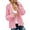 Pink, variant on Womens Open Front Cardigan Casual Longline Solid Color Knitted Open Front Cardigan Sweater Outerwear Coat,Gray
