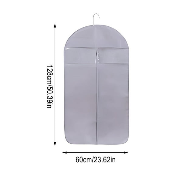 Funda transparente para ropa, funda protectora para armario, a prueba de polvo, para ropa, trajes, prendas, uso doméstico, ideal para viajes, visibilidad clara, fácil de guardar.