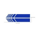 thumbnail image 3 of Blukids 2 Pcs Car Hood Stripe Sticker, Vinyl Auto Body Side Rearview Mirror Decal, Sports Racing Stripe Graphic Decal Stickers, Universal Vehicle Exterior DIY Decoration Accessories(Blue), 3 of 6