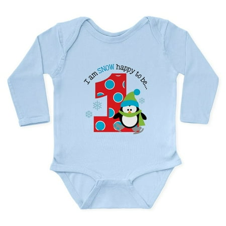 

CafePress - Penguin 1St Birthday - Long Sleeve Infant Bodysuit