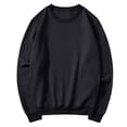 thumbnail image 7 of Trgacdwlo Oversized Crew Neck Sweatshirt Women Long Sleeve Pullover Solid Color Fall Winter Warm Fleece Sweatshirts for Women Black L, 7 of 7