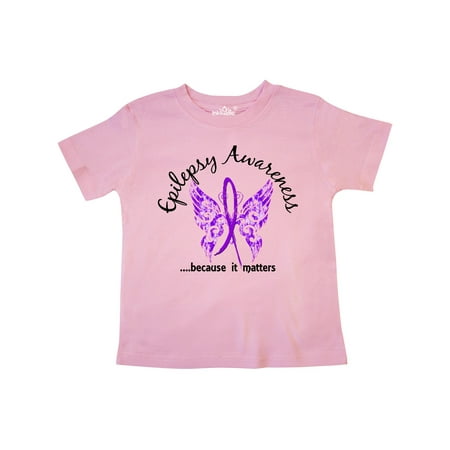 

Inktastic Epilepsy Butterfly 6.1 Gift Toddler Boy Girl T-Shirt
