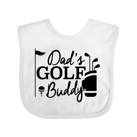 

Inktastic Dad s Golf Buddy Gift Baby Boy or Baby Girl Bib