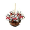 thumbnail image 5 of Marryso Christmas Wreath for Front Door Christmas Ornament Lovely Tree Gift Ornament Christmas Tree Hanging Party Decor, 5 of 7
