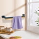 thumbnail image 1 of Organizador de soporte para pantuflas de baño montado en la pared para esquinas de espacios pequeños, pasillos convenientes para mantener limpio y Azul perfecl porta zapatillas, 1 of 7