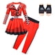 thumbnail image 3 of Disfraz infantil de The Rise of Red para niñas, disfraz de D-Descendants Red Cosplay, disfraz infantil de fantasía para Halloween, peluca, vestido de fiesta elegante, 3 of 5