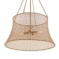 thumbnail image 6 of Longleaf 4-Light Outdoor Chandelier in Burnished Brass, 6 of 6