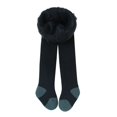 thumbnail image 3 of Odeerbi Kids Leggings Baby Tights Winter Girls Thickened Lined warmth Fleece Long Pants Leggings Black, 3 of 5