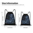 thumbnail image 2 of Zufioo Navy Camouflage American Flag Sports Cinch Sack Gym String Bags Machine Washable Heavy Duty String Backpack for Men Women-Small, 2 of 6