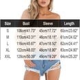 thumbnail image 2 of Womens Twist Front V‑Neck Off‑Shoulder Cropped Pullover Sweater Long Sleeve Casual Fall Tops, 2 of 4