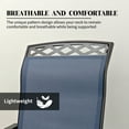 thumbnail image 6 of Patio Swivel Dining Chair with High Backrest - 360° Rotating & 15° Rocking, Textilene Fabric Outdoor Chair, Lightweight Waterproof And Breathable Pattern Design for Garden, Deck, Poolside(2, Blue), 6 of 9