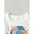 thumbnail image 6 of Bagilaanoe 4th of July Clothes for Toddler Baby Boys Short Sleeve Letter Print T-Shirt Tops + Shorts 6M 12M 18M 24M 3T 4T Kids Independence Day Outfits 2pcs Short Pants Set, 6 of 9