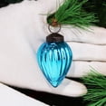 thumbnail image 4 of Adornos navideños IndianShelf vintage de cristal turquesa mercurio, 4 of 9
