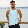 thumbnail image 6 of Logiee Cute Bunny Print Men's Workout Tank Top,Quick Dry Workout Tank Top,Gym Muscle Tee,Fitness Bodybuilding Sleeveless T Shirt-Large, 6 of 7