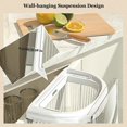 thumbnail image 3 of KAIYANG Cubo de basura de cocina con tapa, cubo de compost de cocina, cubo de basura transparente montado en la pared, para encimera o debajo del fregadero, cubo de compost de interior montable para t, 3 of 5