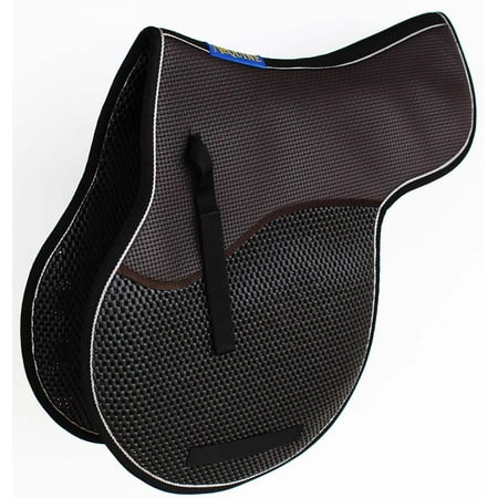 Leather Jumping Saddle - Horse Show Jumping Trail Neoprene English Saddle PAD Anti-slip Gel Tack 122F36