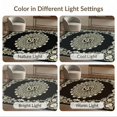 thumbnail image 7 of ODIKA 8'x10' Washable Area Rug Non-Shedding, Easy Care, Floral Boho Medallion Design With Vintage Vine Accents Snake Flowing Dynamic for King Size Bedroom Under Bed, Master Suite, 7 of 7