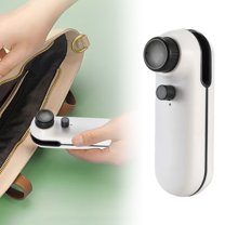 2-in-1 Mini Bag Sealer, USB Rechargeable Handheld Heat Sealer & Cutter, 2026 Upgrade, Portable Snack & Food Bag Sealer, White