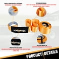 thumbnail image 5 of Tow Strap Recovery Kit: 4"x 30FT Tow Strap + 3/4" D-Ring Shackles (2pcs) + Bag, 5 of 13