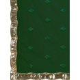 thumbnail image 3 of Green & Silver-Toned Embellished Sequinned Supernet Heavy Work Saree - 14695306, 3 of 6