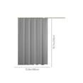 thumbnail image 3 of HCBY Rideau de Douche en Tissu Imperméable, Rideau de Salle de Bain Moderne Uni avec Œillets, Polyester Lavable en Machine pour Baignoire et Placard, Design Simple pour Maison, Hôtel, Appartement, 3 of 6