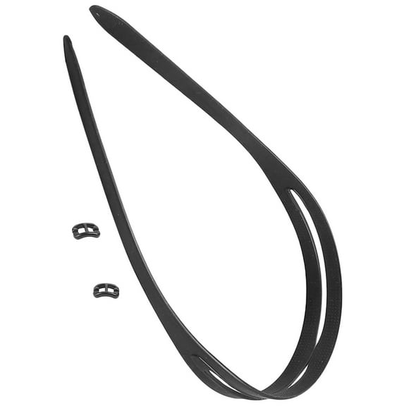 Durable Silicone Glasses Rope for Swimming Use Black Non-slip Goggle Strap with Cord Lock 1 Set