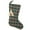 McCuan Green Tartan, variant on Perfect Red 5 Quilted Plaid Gingham Homespun Christmas Stocking with Personalized Letter Charm by Marilee Home