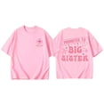 thumbnail image 3 of Girls "PROMOTED TO BIG SISTER" Graphic T-Shirt Toddler Kids Short Sleeve Round Neck Tee Casual Sibling Announcement Summer Top for Ages 3-13 Years, 3 of 3