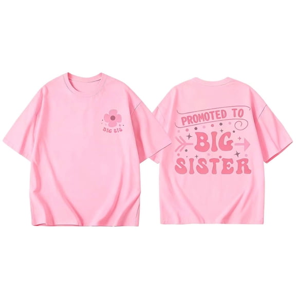 Likimi Kids Girls Boys T Shirt Letter Print Short Sleeve Crew Neck Summer Comfortnable Tee Pink Size 3-4 Years