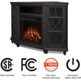 thumbnail image 6 of Real Flame Lynette 56" Corner Electric Fireplace TV Stand in Gray, 6 of 9