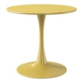 thumbnail image 4 of WestinTrends Playa 5-Piece Indoor Outdoor Metal Patio Dining Table Set With Stackable Patio Chairs, Yellow, 4 of 16