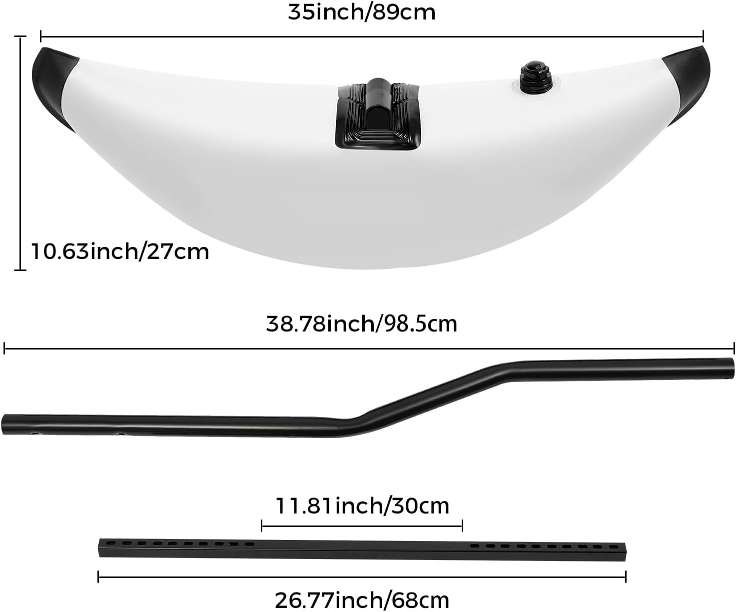 Kayak Stabilizer Inflatable Canoe Outrigger PVC Pontoon Fishing Float Tube Kit