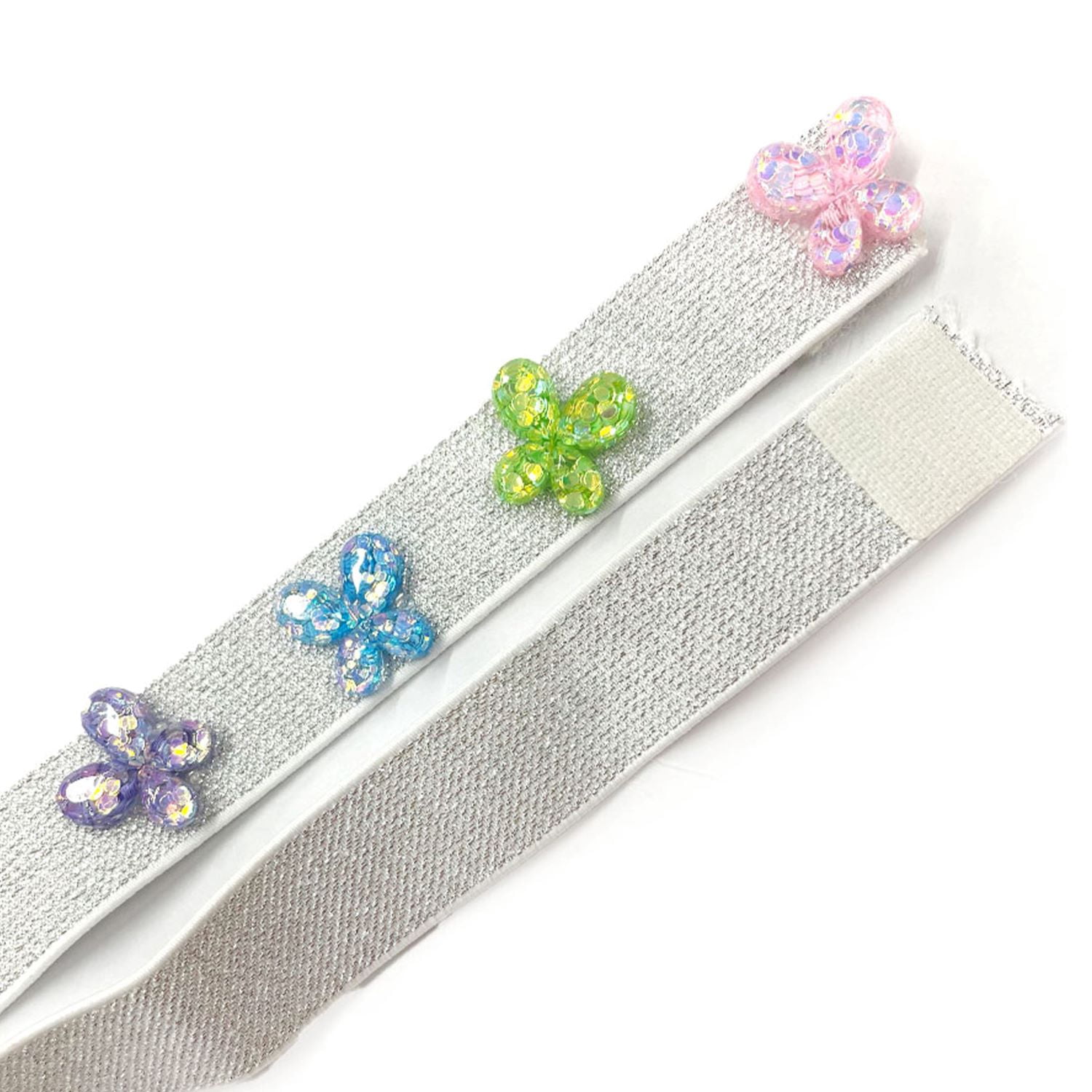 (2 pack) Dress It Up Buttons, Sparkle Butterflies, Sewing Fasteners, 6 Pieces