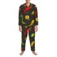 thumbnail image 3 of Balery Chili2 Pijama para Hombre de Dos Piezas con Manga Larga, Conjunto de Dormir y Descanso Suave con Bolsillos-Large, 3 of 7