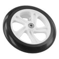thumbnail image 3 of GLFILL Roue de Scooter 200mm Haute Élasticité pour Skateboards Roues avant de Fauteuil Roulant avec Roulement Pièces de Modification de Scooter Noir et Blanc, 3 of 8