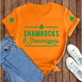 thumbnail image 4 of Outfmvch St Patrick's Day Shirts shamrock t shirt Shamrock Tee Graphic Tee Shirt irish tshirts Paddy's Day Short Sleeve Tops womens blouses Irish Saint Patricks Day shirt Irish Clover Shirt Orange XL, 4 of 7