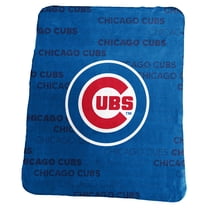 Logo Brands Chicago Cubs 50" x 60" Classic Fleece Throw Blanket