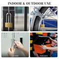 thumbnail image 7 of LNJBABAO 3 Pack Lock Solid Brass 50 mm Padlock with Key for Gates, 7 of 7