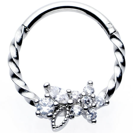 cartilage daith septum tragus clicker 16g twisted