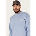 thumbnail image 4 of Carhartt Men's Fr Long Sleeve Pocket Work Shirt Med Blue XX-Large, 4 of 5