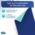 thumbnail image 6 of Inspire Waterproof Mattress Pad, Dark Colored to Hide Stains, Oversized 34"x 72" – Quilted, Bed Pad for Incontinence Washable, 6 of 9