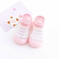 thumbnail image 2 of MuZeFu Kids Non Slip Socks Grip Ankle Sticky Toddler Sock Toddler Baby Boys Girls Cute Fashion Stripe Hollow Out Breathable Soft Non-slip Toddler Shoes, 2 of 8
