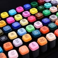thumbnail image 4 of Marcadores Doble Punta Plumones Punta Pincel Kit 48 Colores, 4 of 9