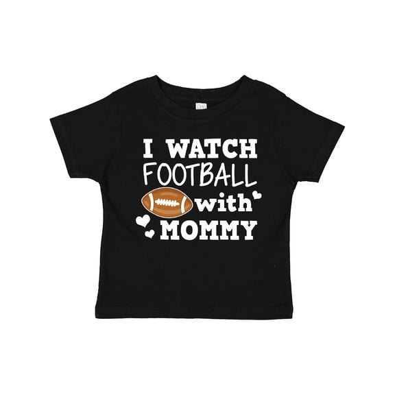 Inktastic I Watch Football with My Mommy Boys Toddler T-Shirt
