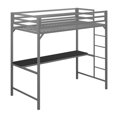 thumbnail image 3 of Miles Metal Twin Loft Bed with Desk, 3 of 8