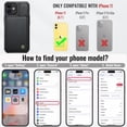 thumbnail image 2 of Funda Vinich Wallet con tarjetero para iPhone 11, color negro, 2 of 9