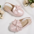 thumbnail image 7 of Rexoro Girls Dress Shoes Flats Sparkly Glitter Fabric Elastic Slingback Toddler Loafers for Party, 7 of 7